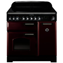 Rangemaster Classic Deluxe 90 Electric Range Cooker Cranberry
